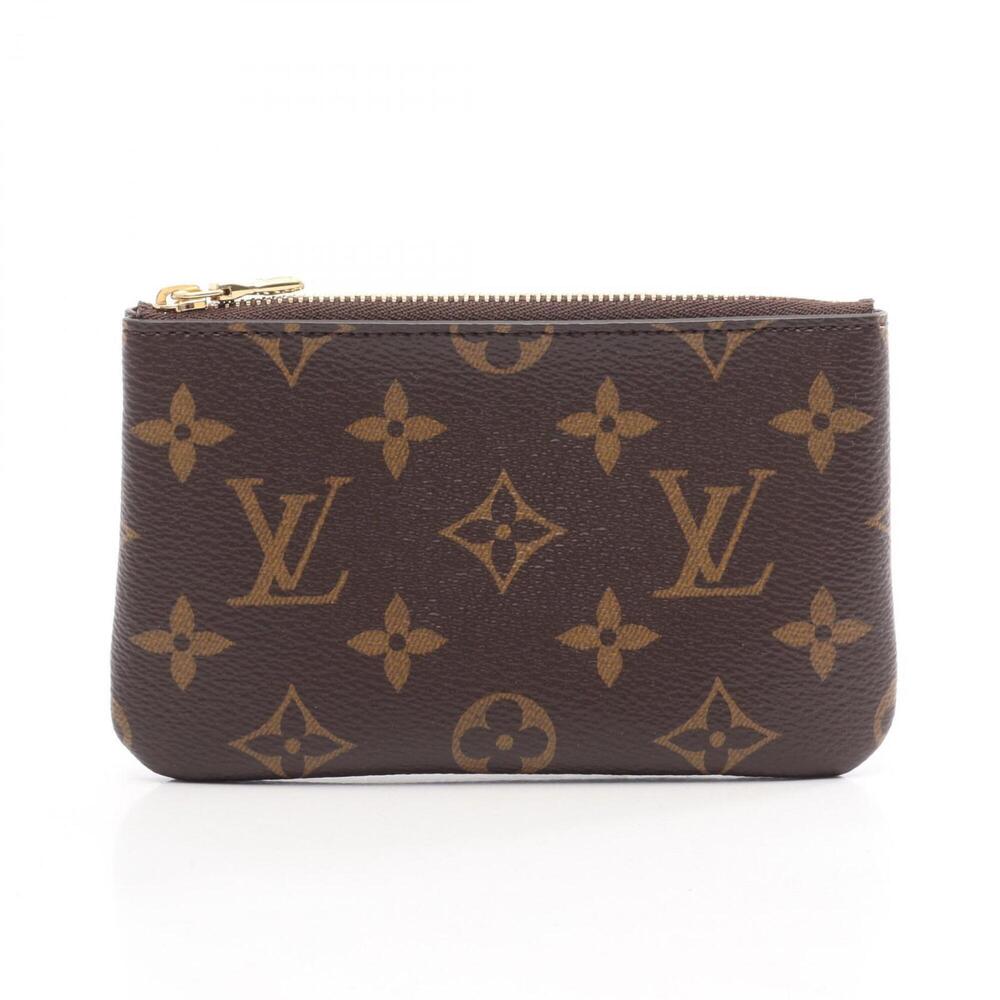 Louis Vuitton Pochette Clé Monogram Key Case Accessory, Coated Canvas, Monogr...